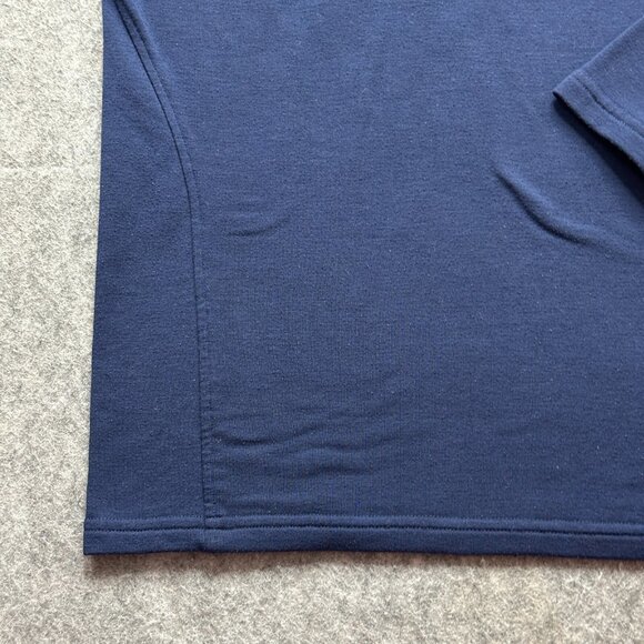 Ten Thousand Over Zip 1/4 Zip Men L Blue Pullover Polyester Stretch Breathable c - Picture 4 of 13